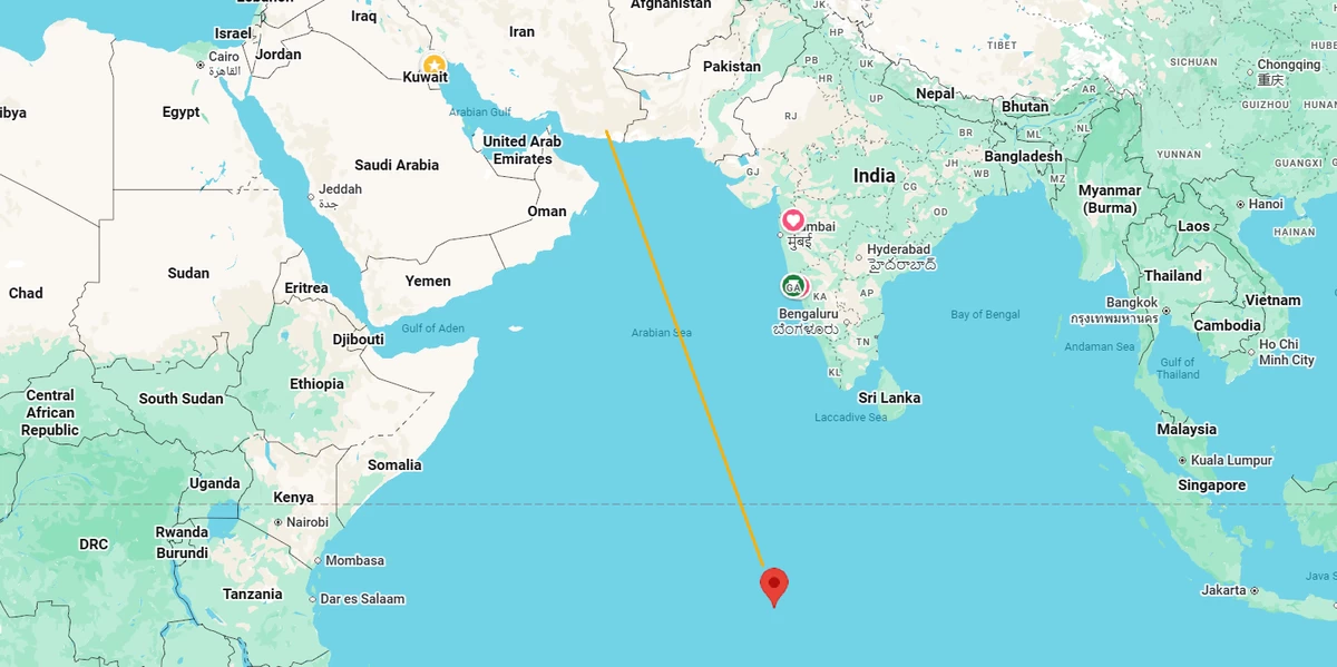 Iran Attempts Missile Strike on Diego Garcia Base, Missiles Fail to Reach Target