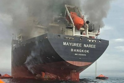 Thai Cargo Ship Attacked in Strait of Hormuz Runs Aground Near Qeshm Island