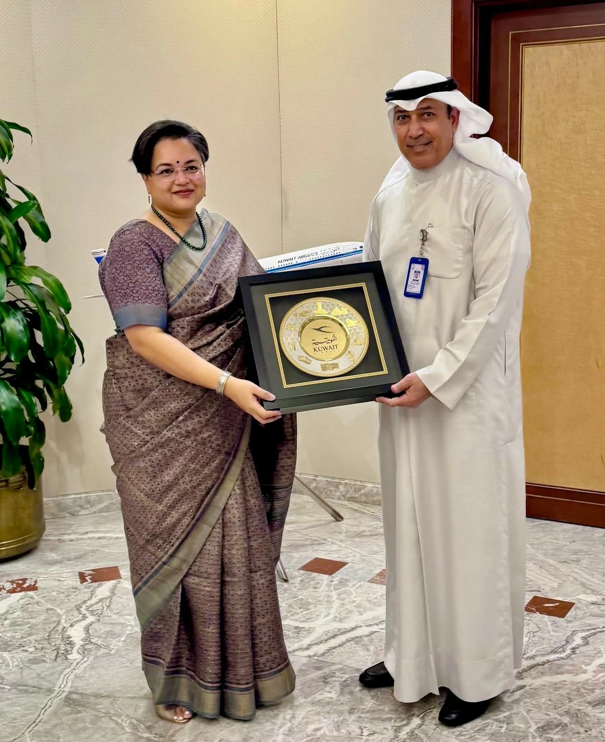 Indian Envoy Holds Talks with Kuwait Airways to Support Indians In Kuwait Amid Airspace Shutdown