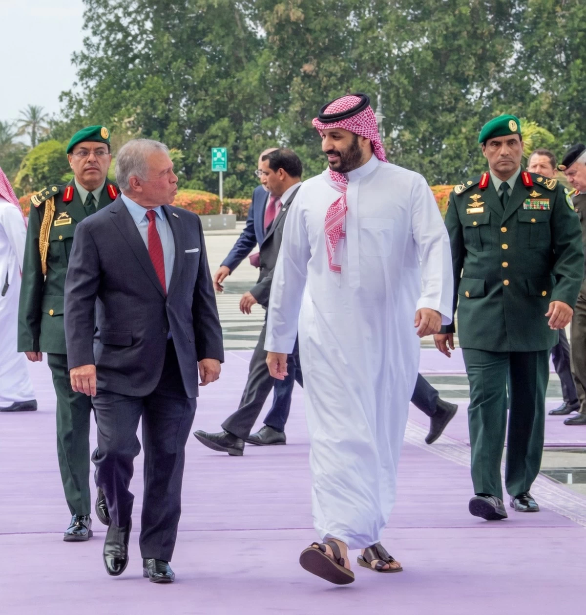 Qatar Amir, Jordan King hold talks with Saudi Crown Prince in Jeddah