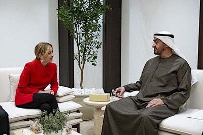 Italy's PM Meloni Reaffirms Solidarity with UAE in Talks with Sheikh ...
