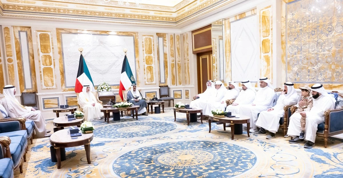 Kuwait Amir Honors Martyrs After Recent Attacks, Meets Their Families