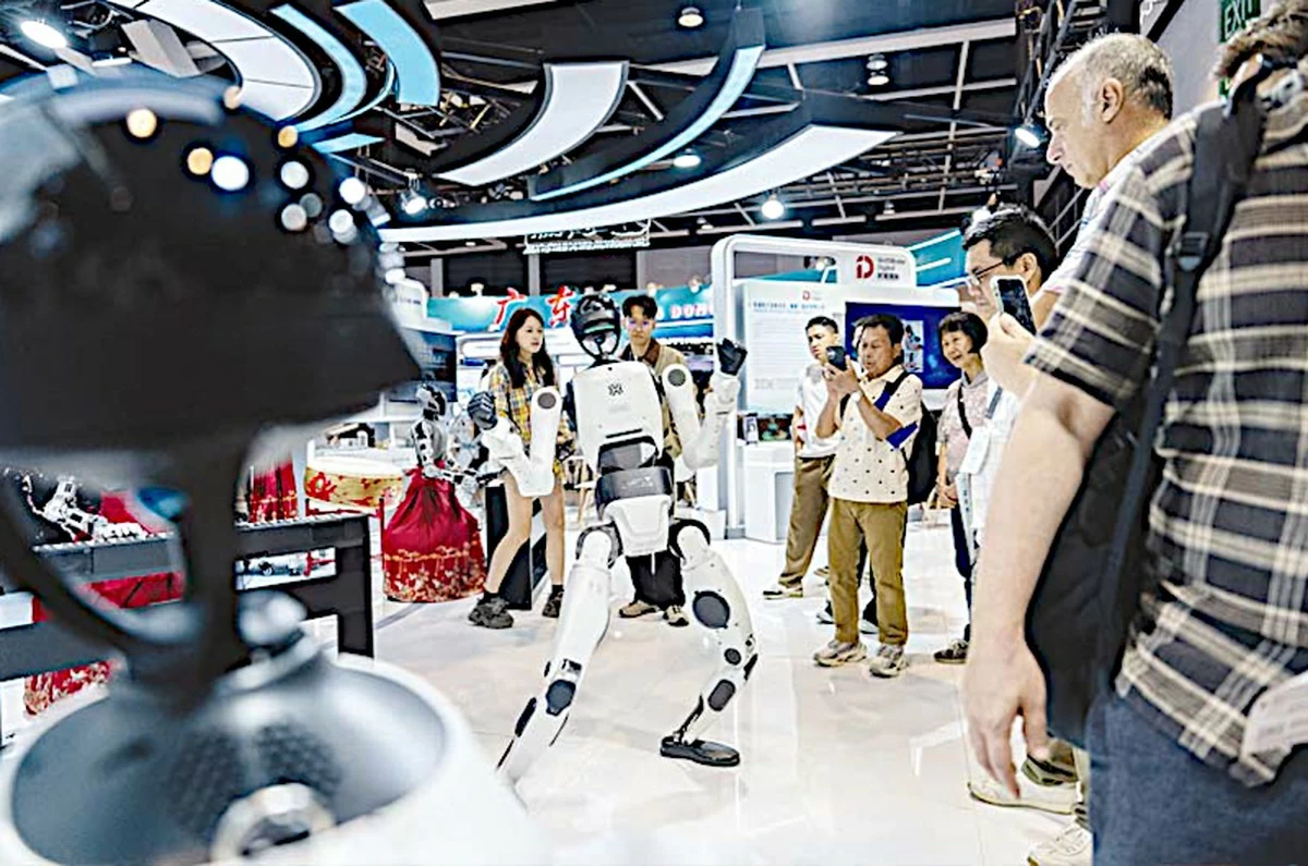Humanoid robots show off their language and boxing skills in Hong Kong