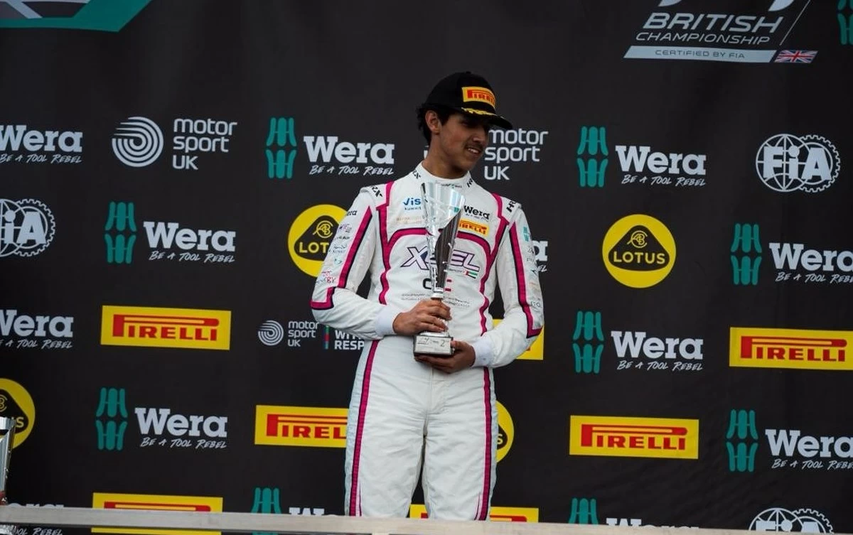 Sheikh Jaber finishes second in the UK F4 Championship