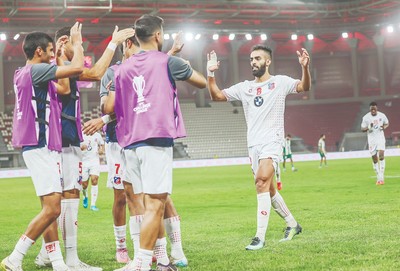 Kuwait Club trains with full squad ahead of Challenge League final