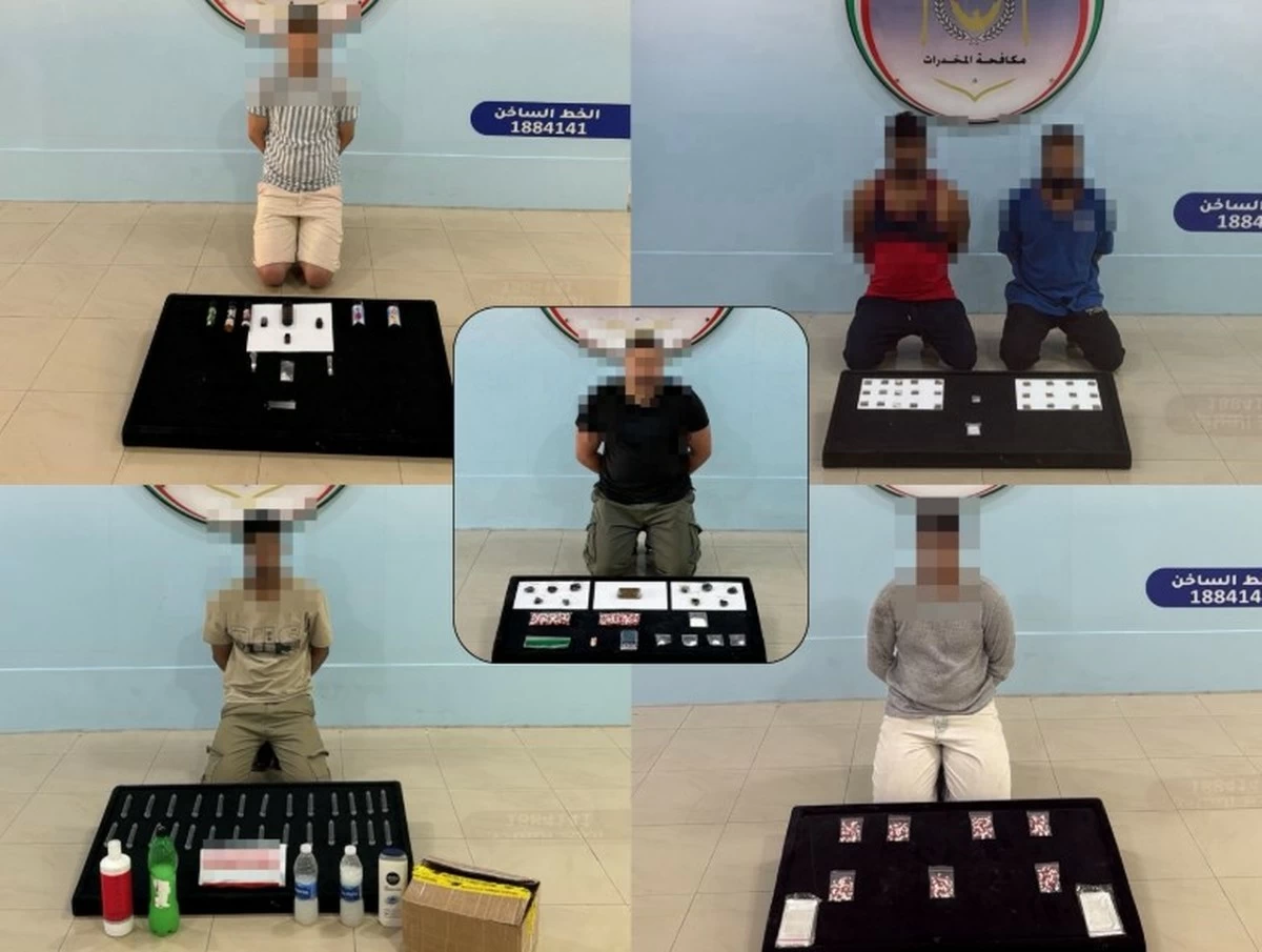 Kuwait Foils Drug Trafficking Attempts, Six Arrested