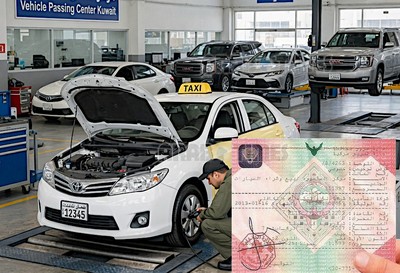 Kuwait Car Owners Advised to Use Govt Centers as Private Testing Firms Suspended