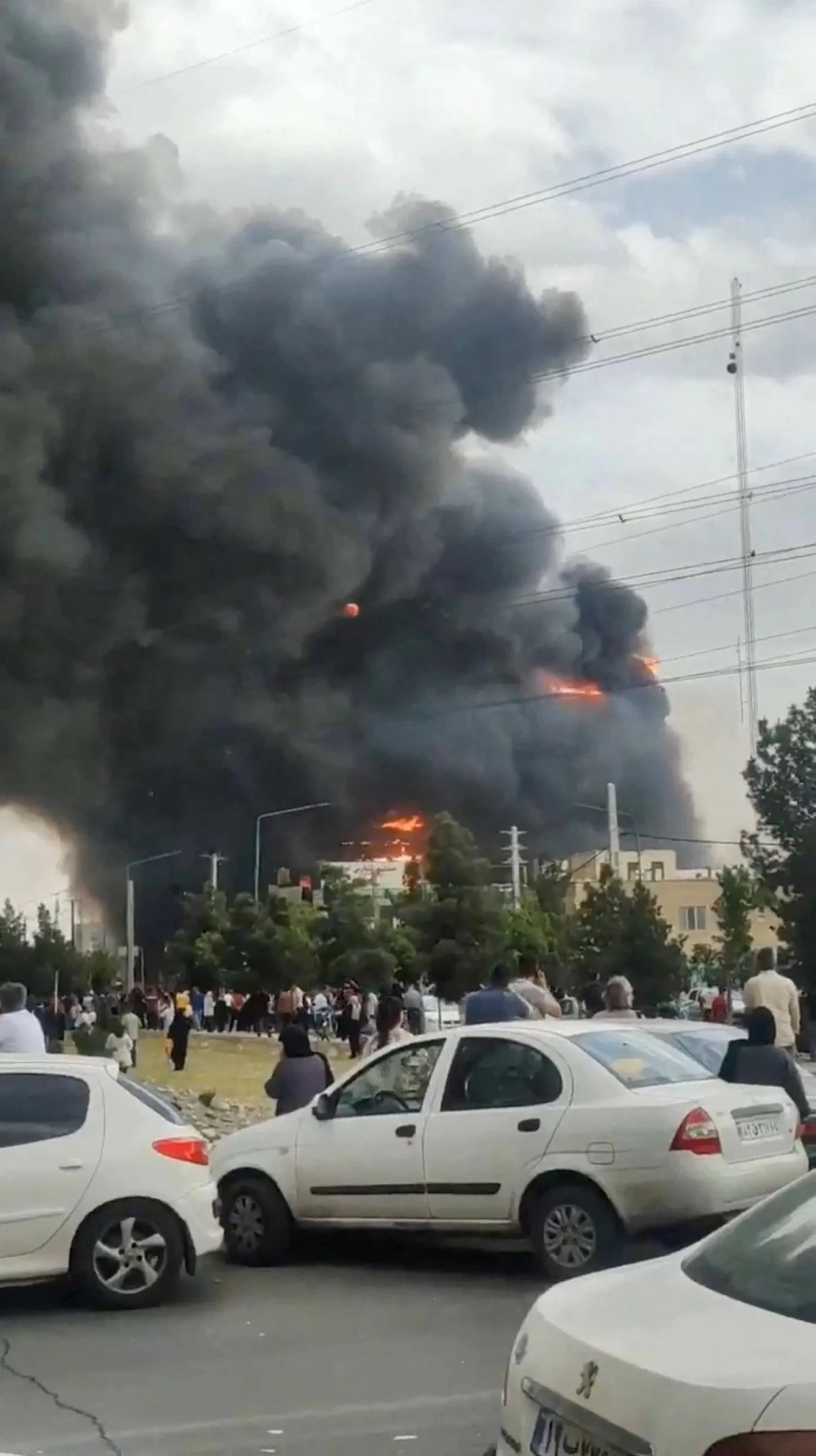 Fire at shopping center in Iran kills 8 and injures dozens