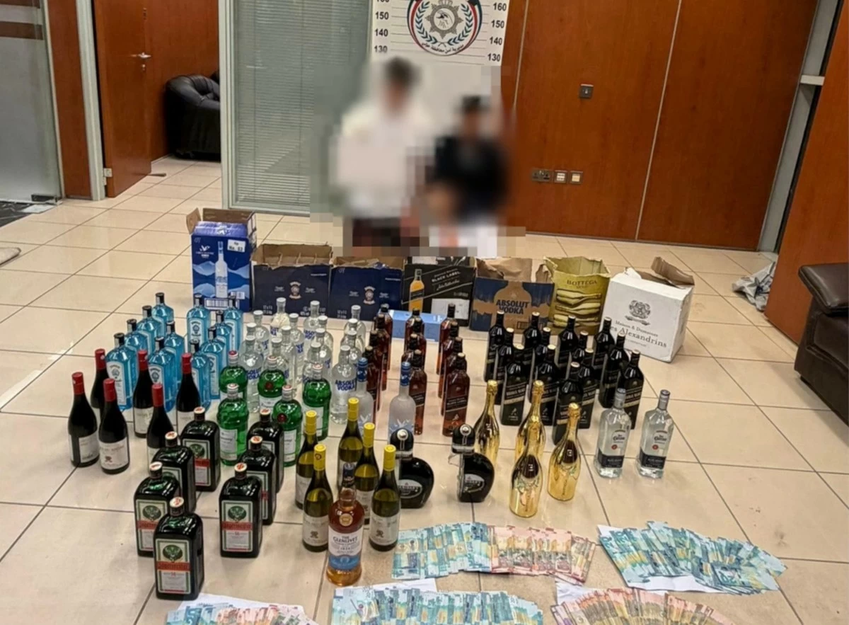 Two Arrested in Hawally With 85 Imported Alcohol Bottles and KD 4,710