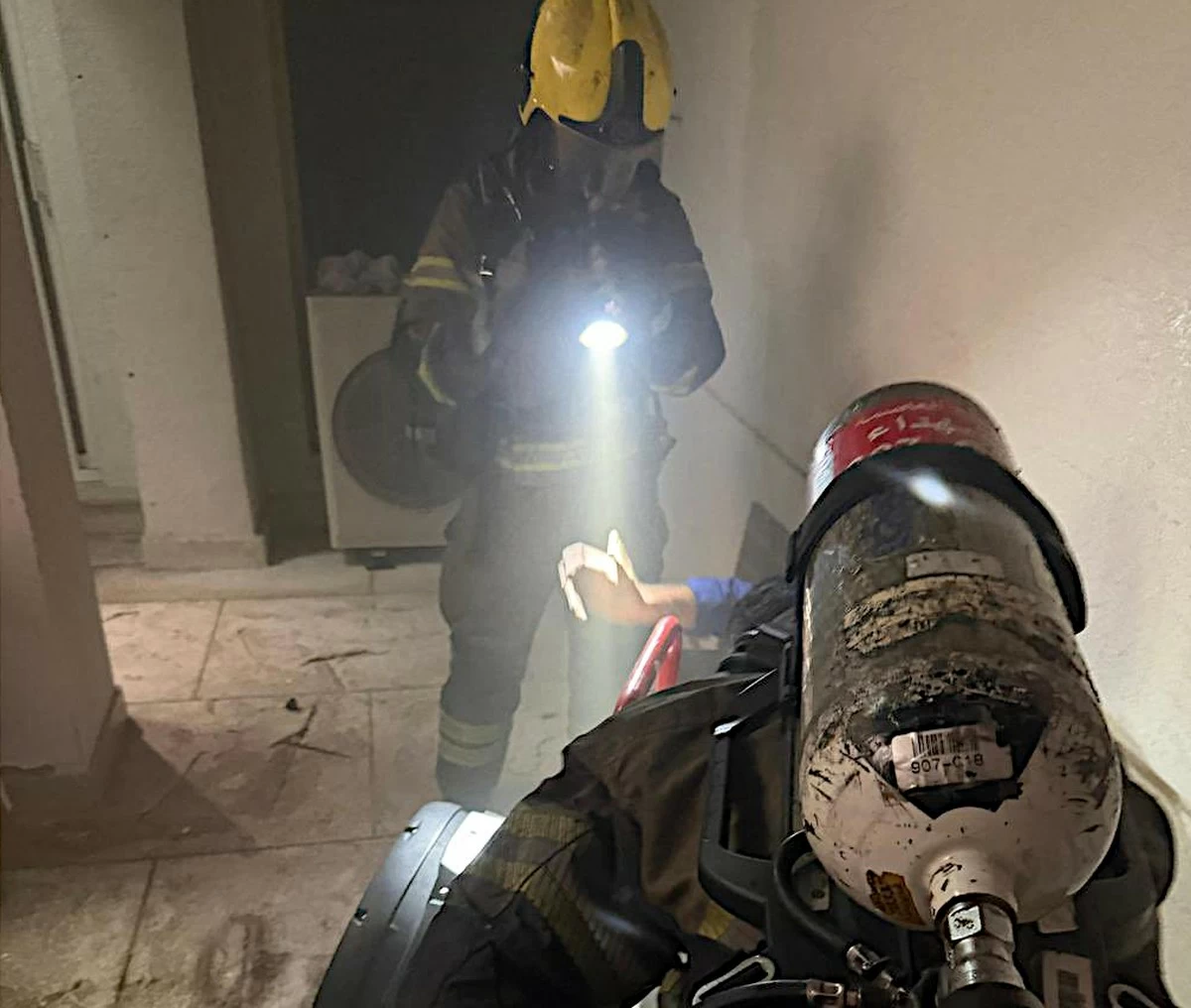 Firefighters Control House Basement Fire in Al-Nuzha
