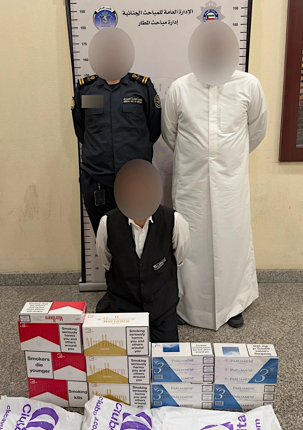 Bangladeshi and 2 Kuwaiti Customs Inspectors Arrested in Cigarette Smuggling Operation at Kuwait Airport