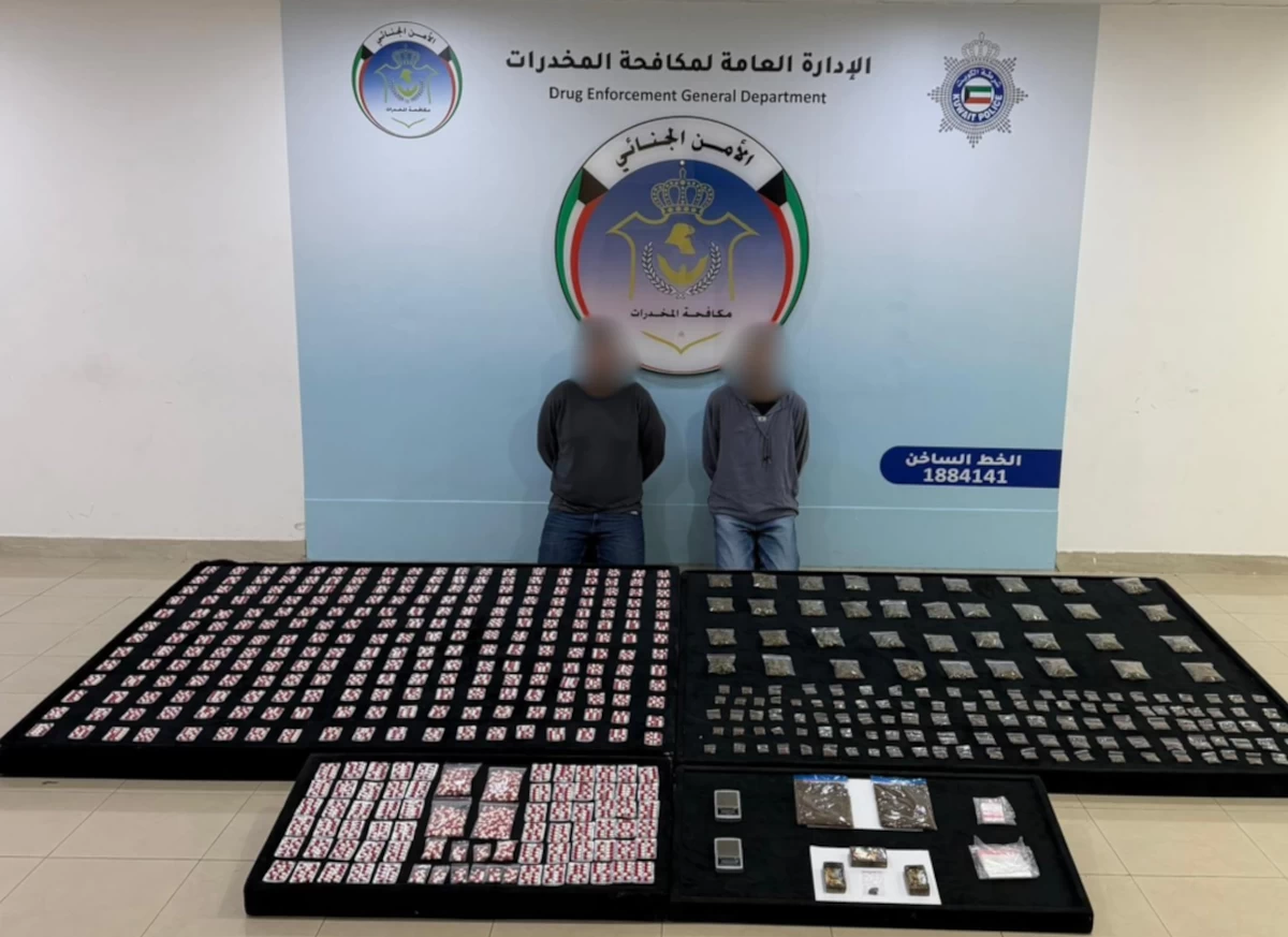 Lebanese Duo Arrested in Kuwait With Major Narcotics Cache