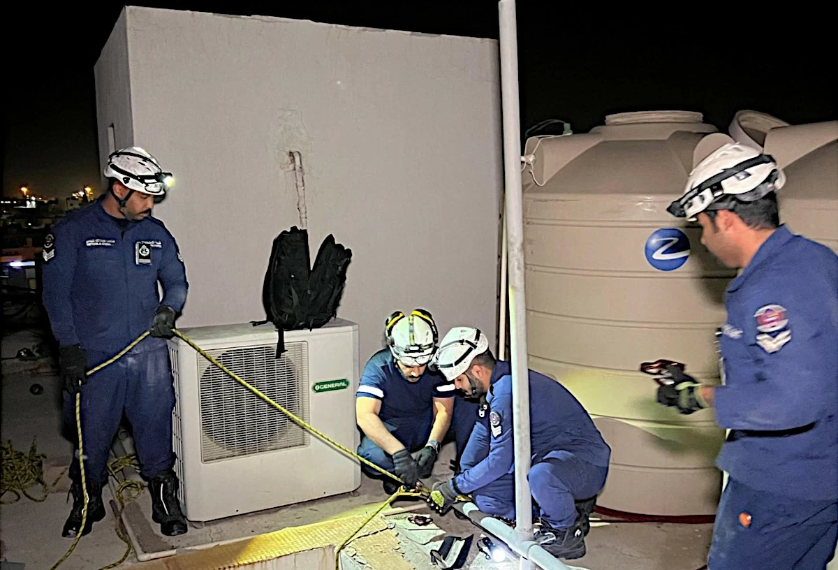 Firefighters rescue worker after a fall from height in Bayan home ...