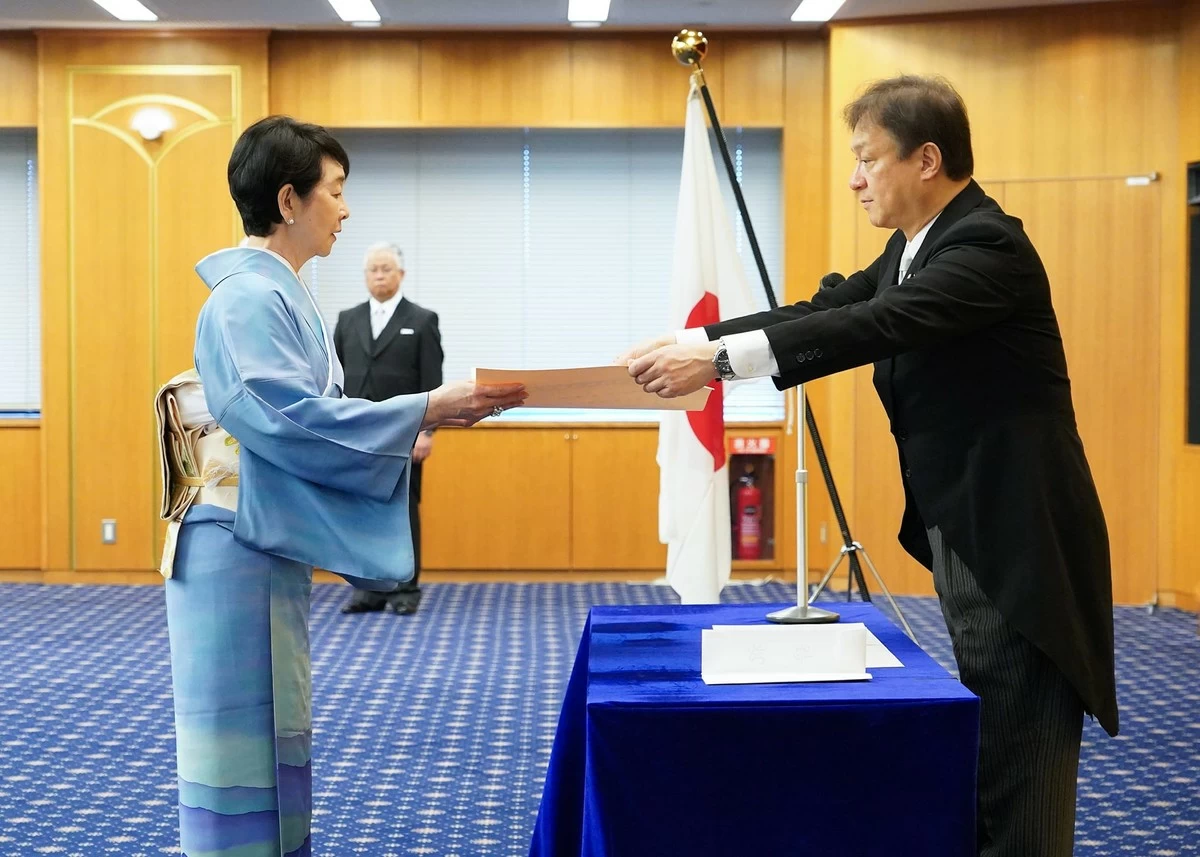 Mutoh Keiko awarded Order of Rising Sun, Gold and Silver Rays