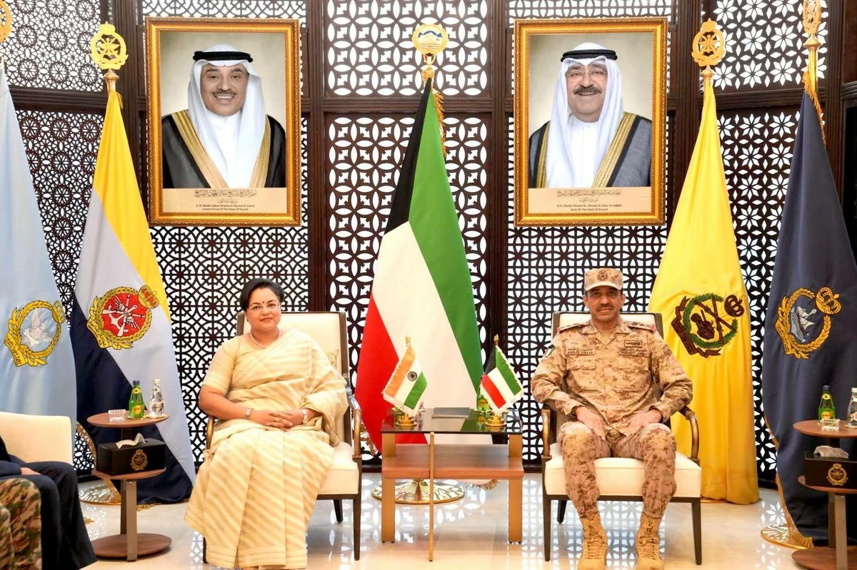 Kuwait Army chief discusses defense with Indian Ambassador