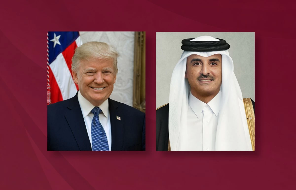 Qatar's Amir Holds Phone Call with US President