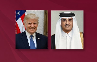 Qatar's Amir Holds Phone Call with US President
