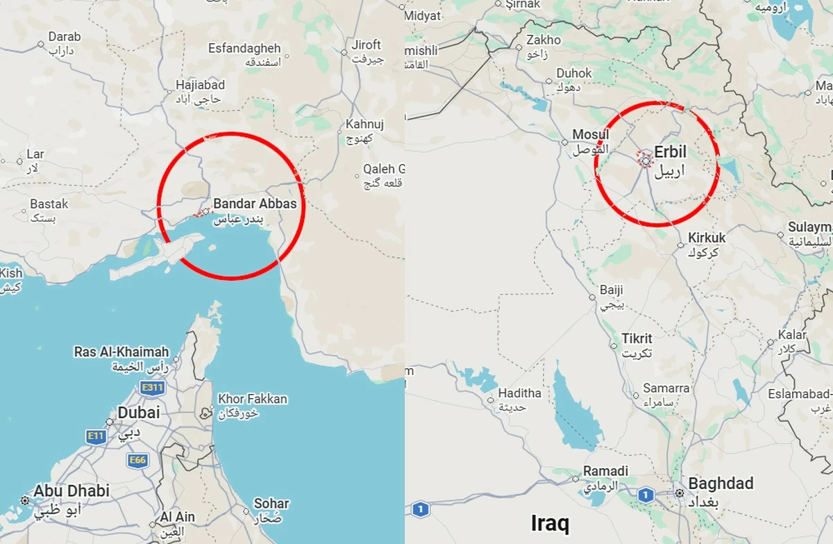 Explosions Reported in Iran&rsquo;s Bandar Abbas as Rocket Attack Injures Two in Iraq Camp