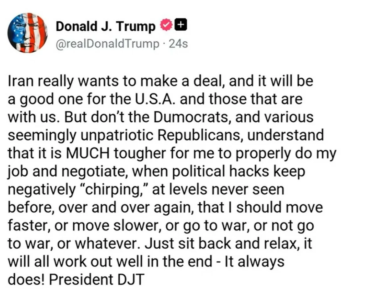Trump Says Iran &lsquo;Really Wants&rsquo; a Deal With the US, Slams Critics Over Negotiation Pressure