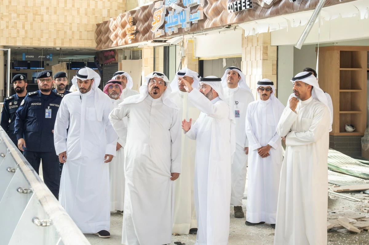 Prime Minister Visits Kuwait Airport T1 Following Drone Attack and Damage Assessment