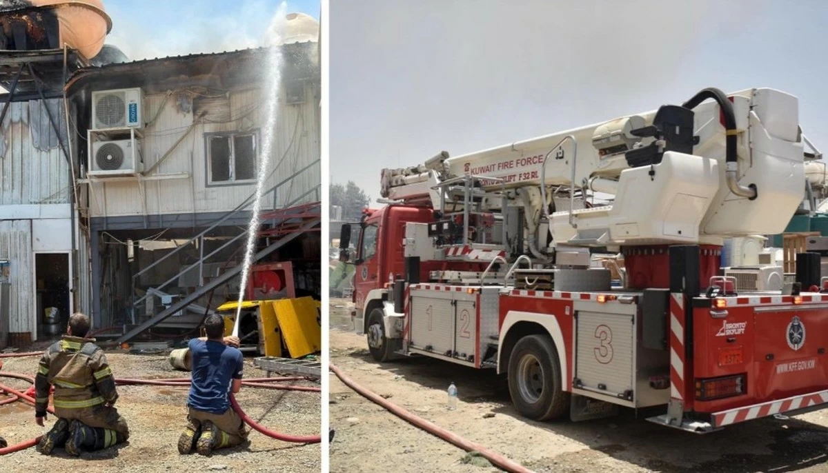 Fire Contained in Prefabricated Units in Umm Ghra, No Major Injuries Reported