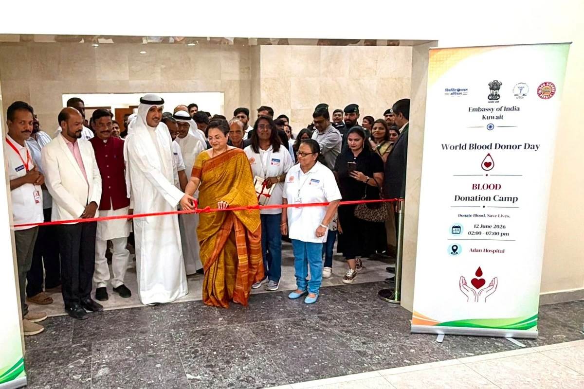 Indian Embassy Hosts Blood Donation Camp in Kuwait