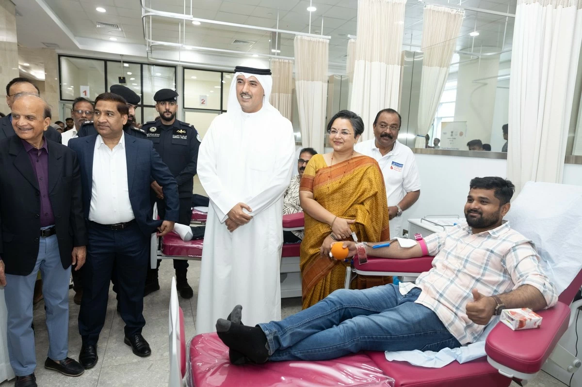 Indian Embassy Hosts Blood Donation Camp in Kuwait