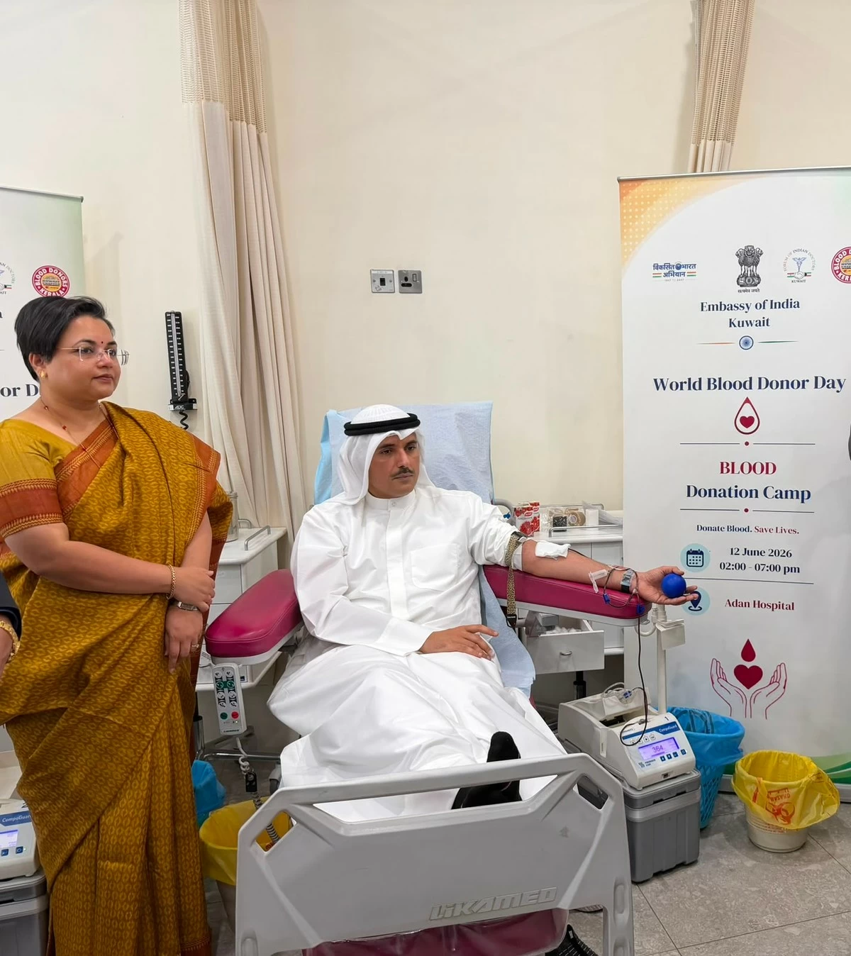 Indian Embassy Hosts Blood Donation Camp in Kuwait