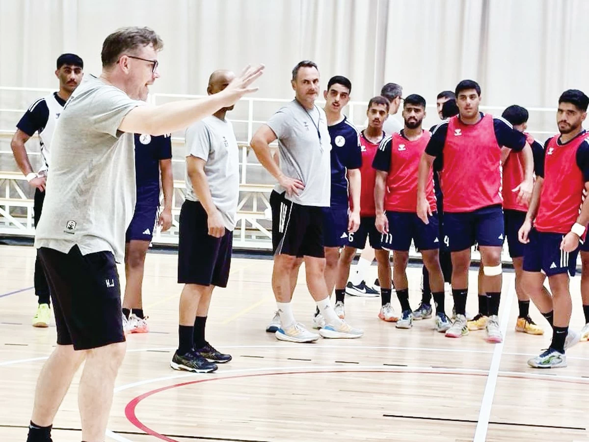 First friendly test for the Kuwait youth handball team in Croatia