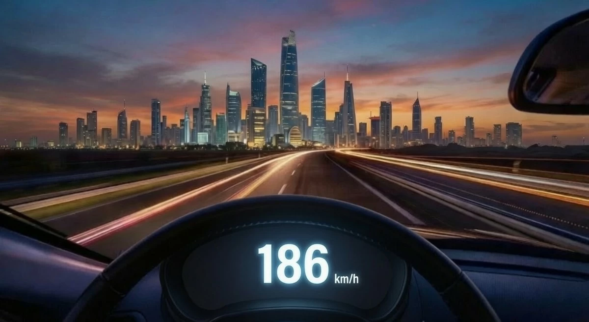 Road Recklessness Caught on Radar; Police detain a Kuwaiti driving at 186 kph
