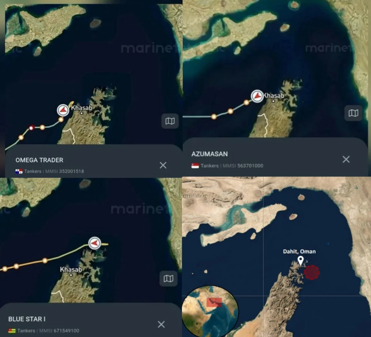 3 Tankers Turn Back After Iran&rsquo;s IRGC Issues Warnings in Oman Waters
