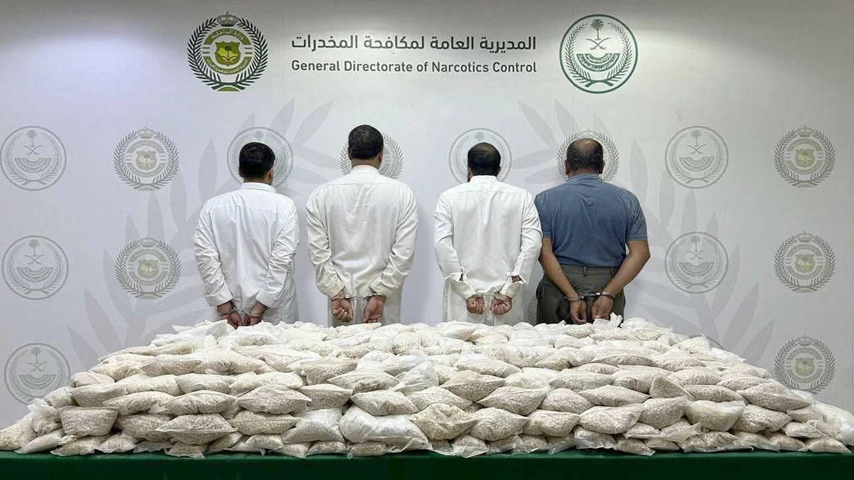 Saudi Arabia Seizes 1.4 Million Amphetamine Pills Hidden Inside Rock Crusher; 1 Jordanian Resident and 3 Saudis Arrested