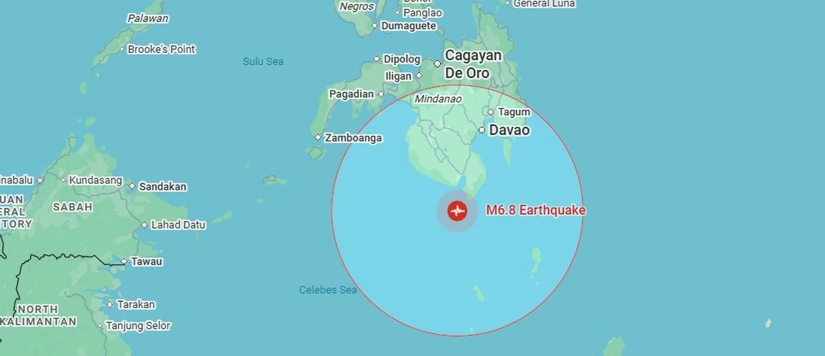 6.7 Quake Jolts Southern Philippines, Epicenter Near Sarangani