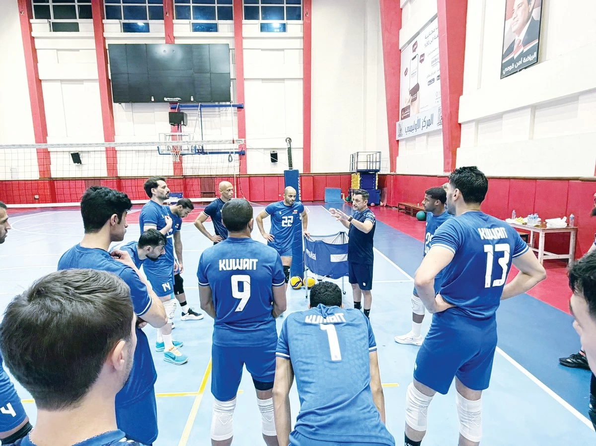 Kuwait starts intensive preparations in Cairo for the West Asia Volleyball Championship