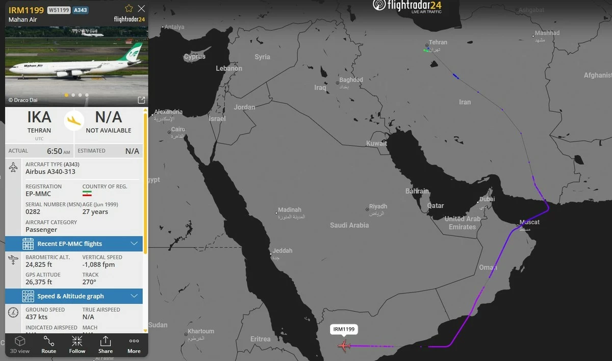Yemen says it struck Sanaa airport runway to prevent Iranian plane from landing