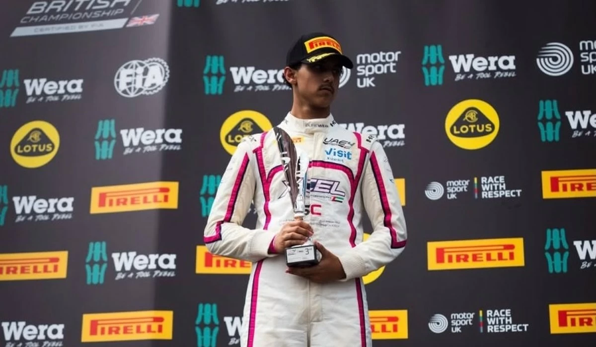 Sheikh Jaber Al-Sabah claims podium finish in Formula 4 rookie category