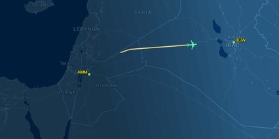 Iran Claims Strike on Jordan Air Base as Flight Tracking Data Shows Suspended Air Traffic