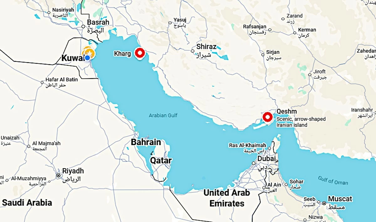 Iran Says US Attacks Damaged Communications Links to Kharg and Qeshm Islands