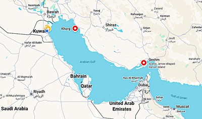 Iran Says US Attacks Damaged Communications Links to Kharg and Qeshm Islands