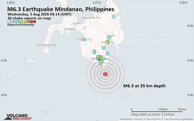 6.4-Magnitude Earthquake Strikes Off Southern Philippines