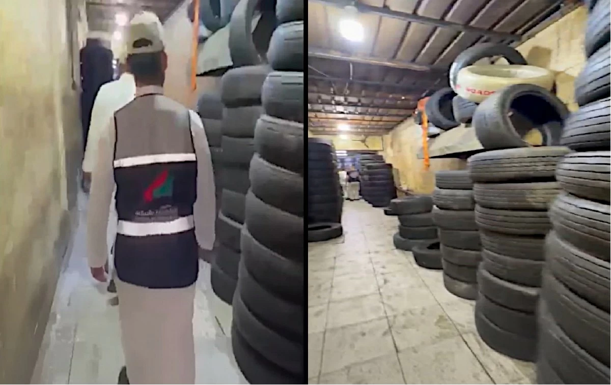Kuwait Authorities Raid Warehouse, Seize 1,430 Refurbished Used Tires Prepared for Sale