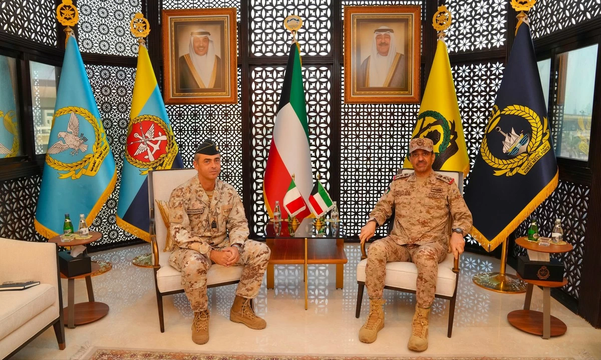 Kuwait Army Chief of Staff Meets Italian Military Attach&eacute; to Strengthen Defense Cooperation