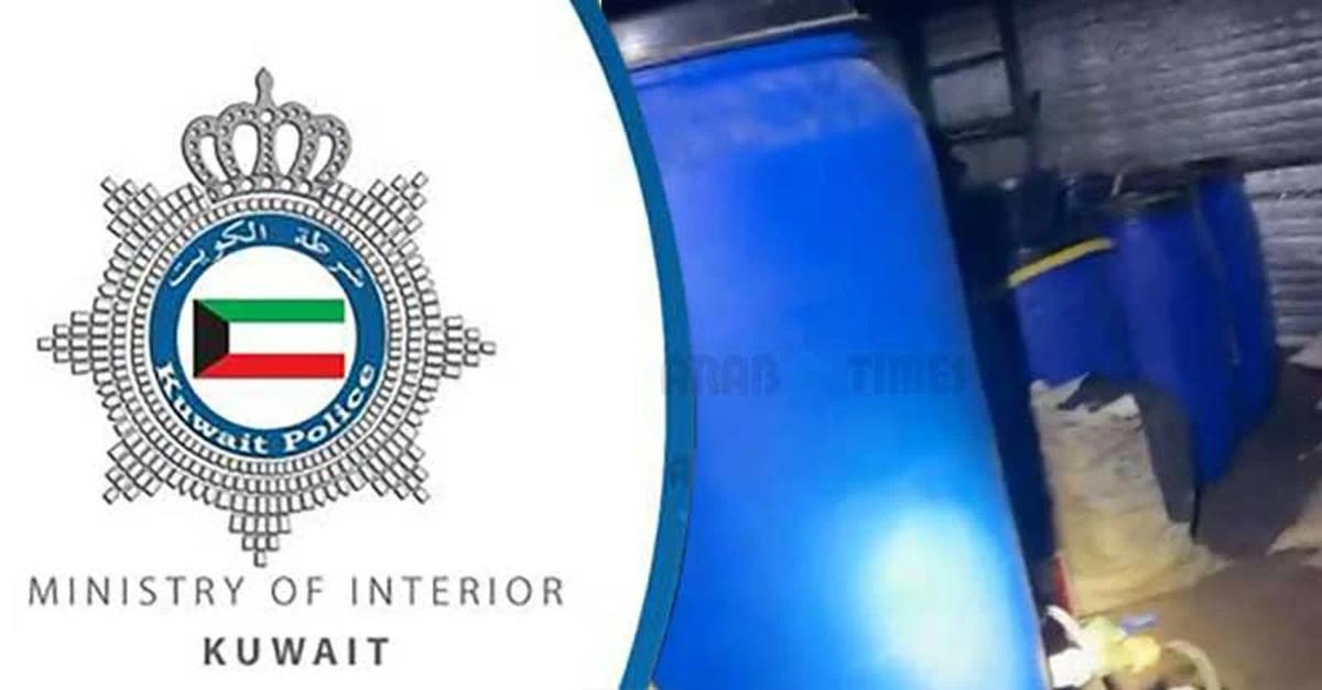 Farwaniya Raid Uncovers Illegal Liquor Factory Operating Inside Residential Apartment