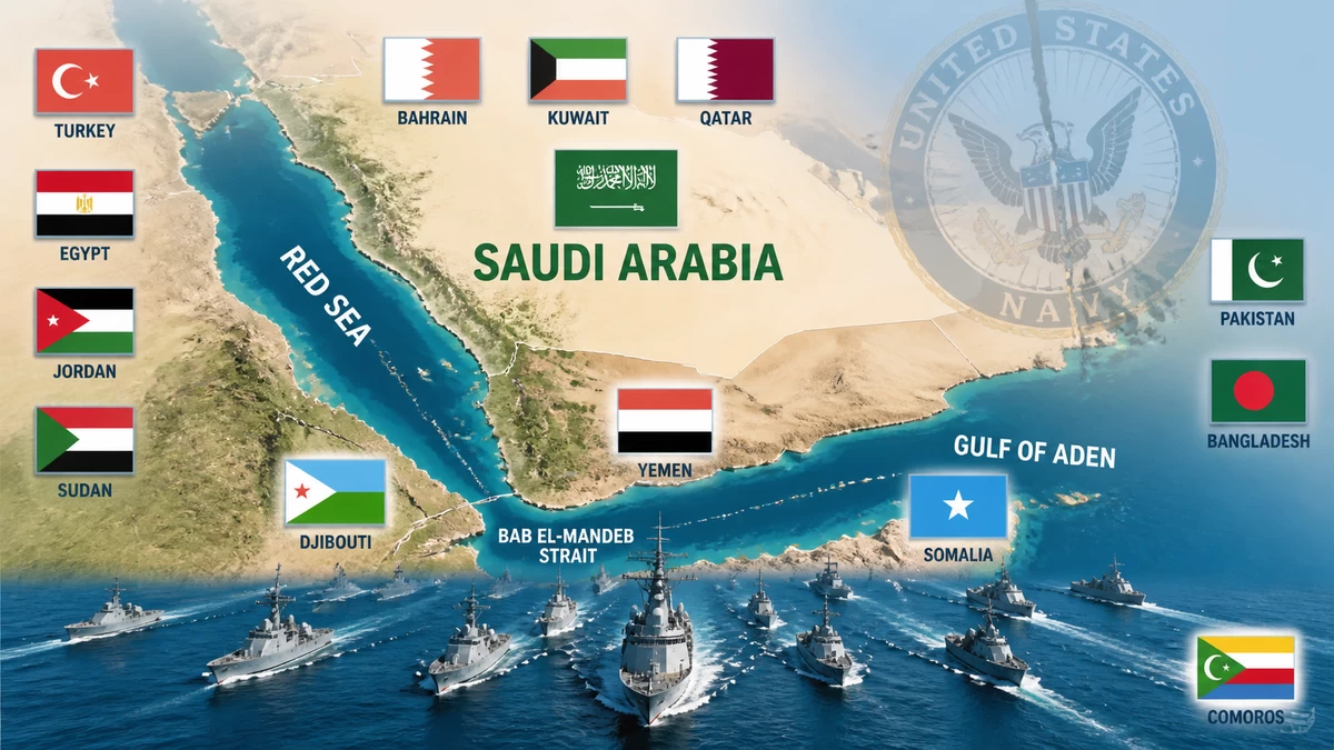 Saudi-led maritime coalition takes shape with 15 countries signing pact