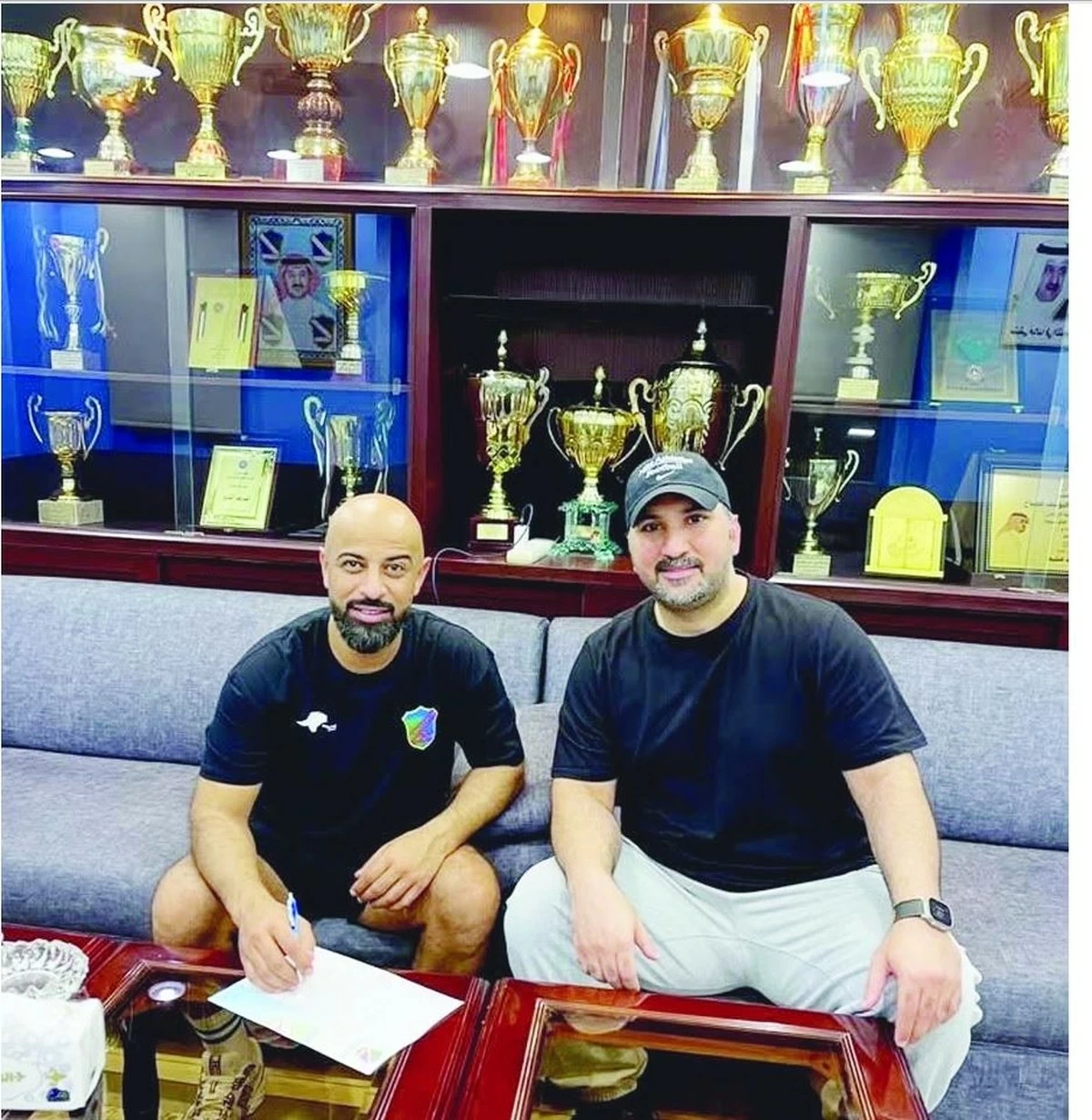 Salem Mufarreh takes charge of the Salmiya U-15 handball team