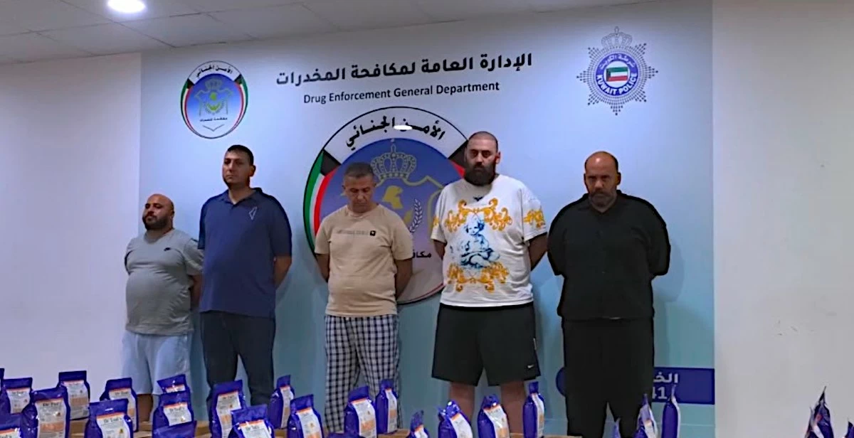 Three Kuwaitis, a Jordanian and an Egyptian Arrested in Kuwait&rsquo;s Biggest Lyrica Drug Haul