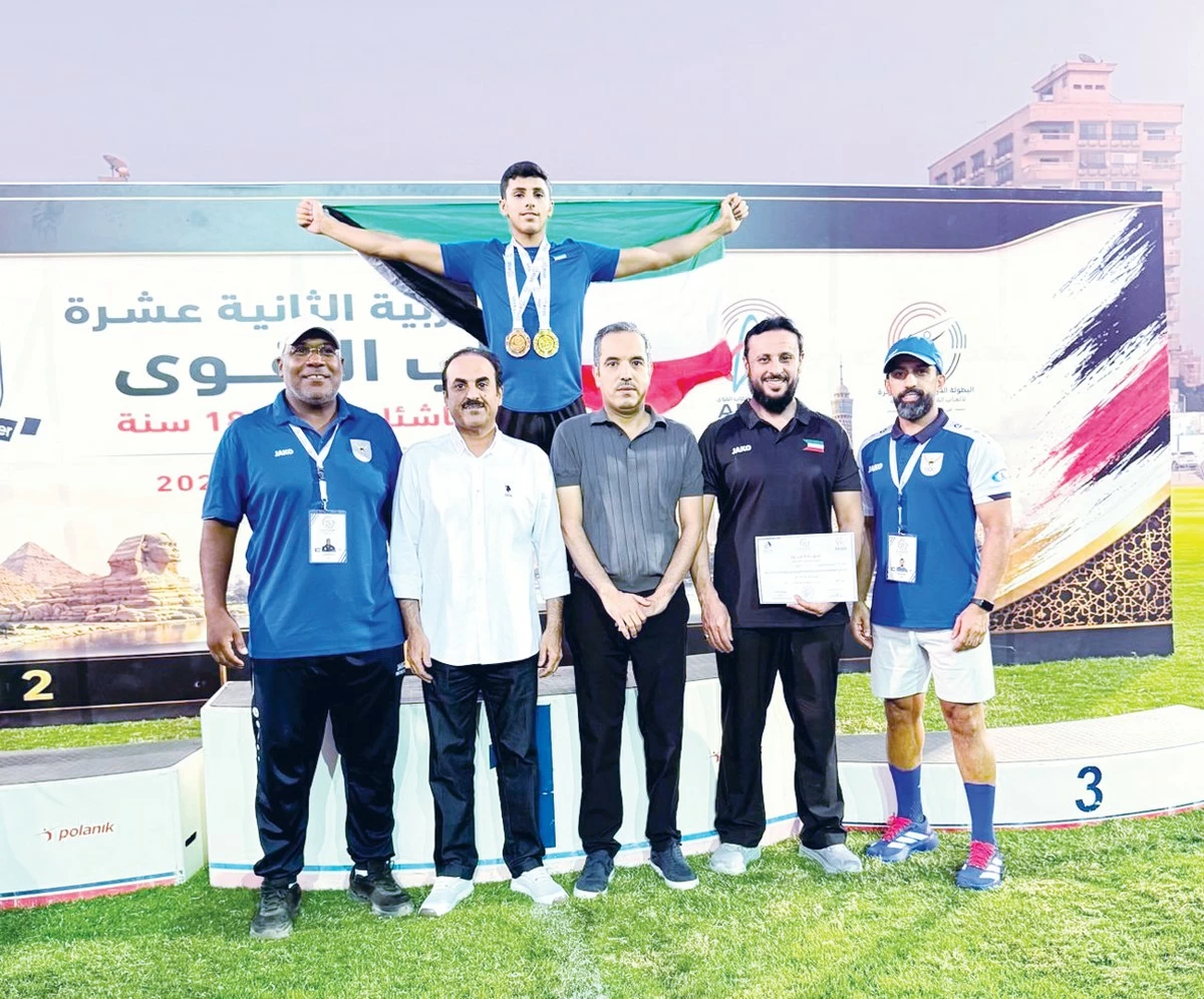 Al-Azmi soars to gold as Kuwait reaches seven medals at Arab U-18 Championship