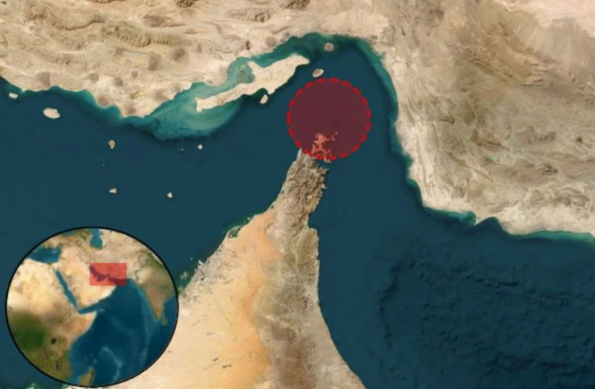 Vessel struck by unknown projectile in Strait of Hormuz