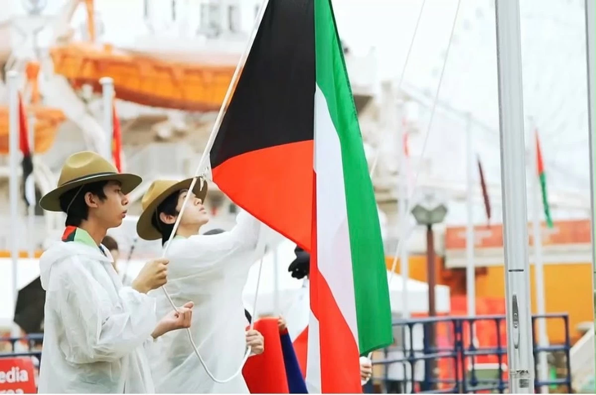 Kuwait flag raised at Asian Games village in Nagoya