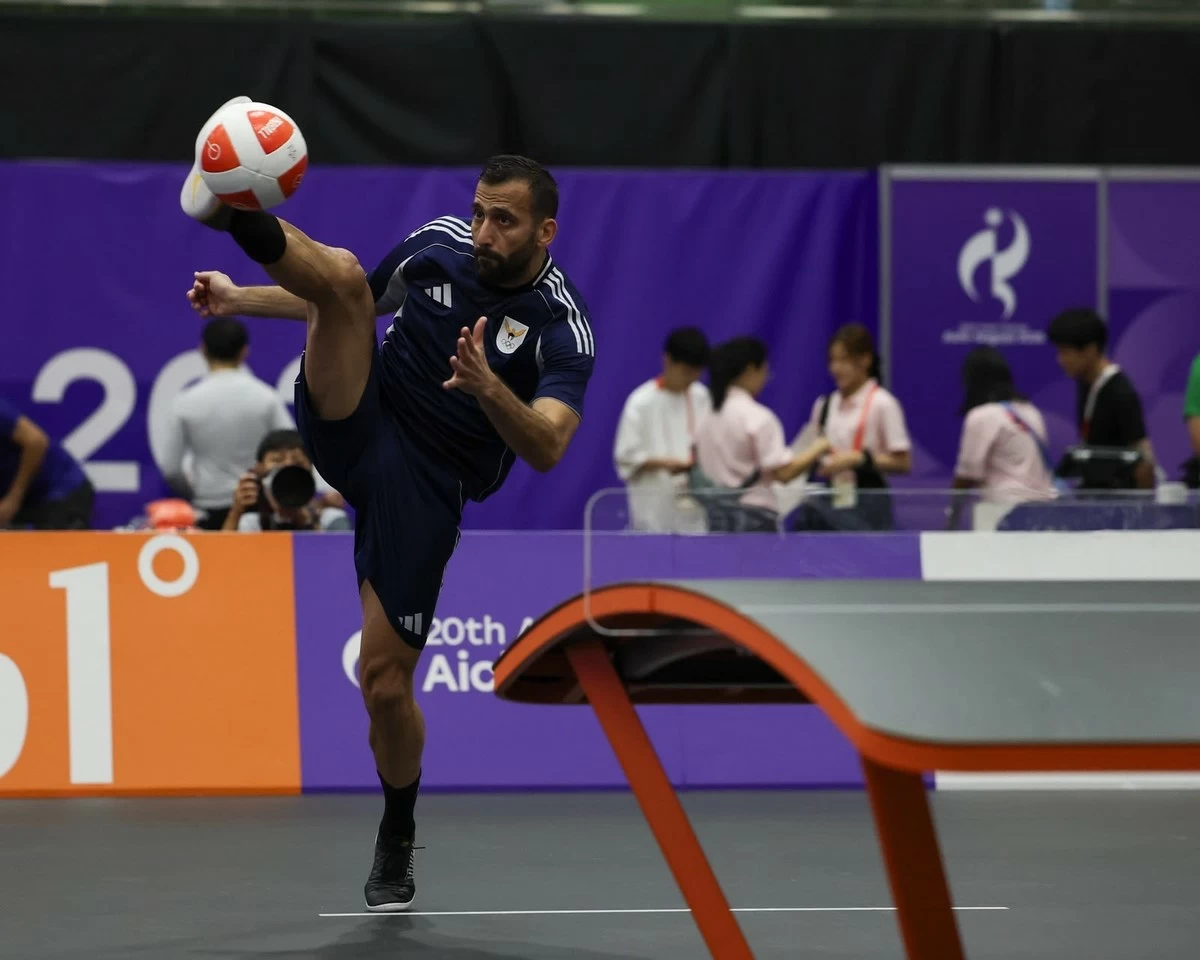 Kuwait's Al-Aidan advances to the teqball semifinals at the Asian Games